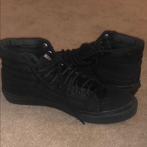 Vans sk8-hi black hightop sneakers